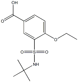 3-[(tert-butylamino)sulfonyl]-4-ethoxybenzoic acid 结构式