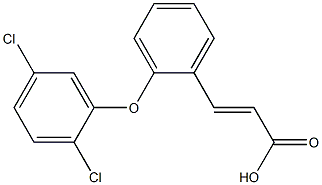 3-[2-(2,5-dichlorophenoxy)phenyl]prop-2-enoic acid 结构式