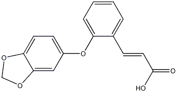 3-[2-(2H-1,3-benzodioxol-5-yloxy)phenyl]prop-2-enoic acid 结构式