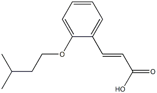 3-[2-(3-methylbutoxy)phenyl]prop-2-enoic acid 结构式