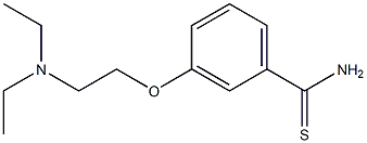 3-[2-(diethylamino)ethoxy]benzenecarbothioamide 结构式