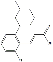 3-[2-chloro-6-(dipropylamino)phenyl]prop-2-enoic acid 结构式
