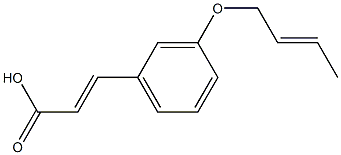 3-[3-(but-2-en-1-yloxy)phenyl]prop-2-enoic acid 结构式