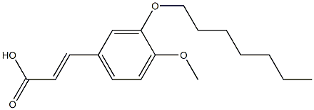 3-[3-(heptyloxy)-4-methoxyphenyl]prop-2-enoic acid 结构式
