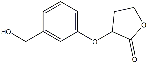 3-[3-(hydroxymethyl)phenoxy]oxolan-2-one 结构式