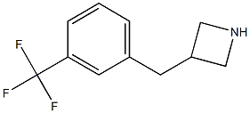 3-[3-(trifluoromethyl)benzyl]azetidine 结构式
