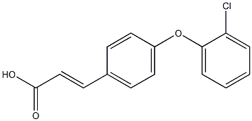 3-[4-(2-chlorophenoxy)phenyl]prop-2-enoic acid 结构式