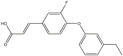 3-[4-(3-ethylphenoxy)-3-fluorophenyl]prop-2-enoic acid 结构式