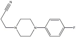 3-[4-(4-fluorophenyl)piperazin-1-yl]propanenitrile 结构式