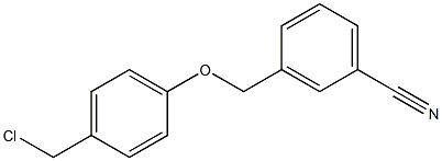 3-[4-(chloromethyl)phenoxymethyl]benzonitrile 结构式