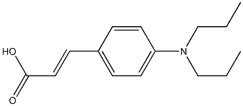 3-[4-(dipropylamino)phenyl]prop-2-enoic acid 结构式