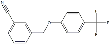 3-[4-(trifluoromethyl)phenoxymethyl]benzonitrile 结构式