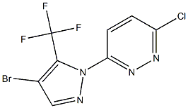 3-[4-bromo-5-(trifluoromethyl)-1H-pyrazol-1-yl]-6-chloropyridazine 结构式