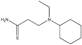 3-[cyclohexyl(ethyl)amino]propanethioamide 结构式