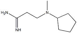 3-[cyclopentyl(methyl)amino]propanimidamide 结构式