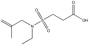 3-[ethyl(2-methylprop-2-en-1-yl)sulfamoyl]propanoic acid 结构式