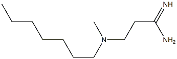 3-[heptyl(methyl)amino]propanimidamide 结构式
