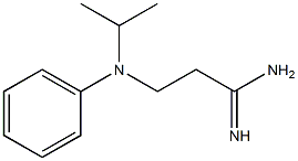 3-[isopropyl(phenyl)amino]propanimidamide 结构式