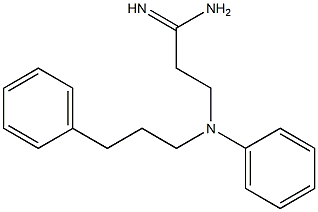 3-[phenyl(3-phenylpropyl)amino]propanimidamide 结构式