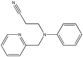 3-[phenyl(pyridin-2-ylmethyl)amino]propanenitrile 结构式