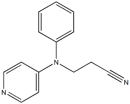 3-[phenyl(pyridin-4-yl)amino]propanenitrile 结构式