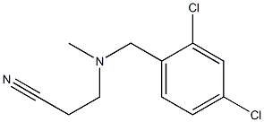 3-{[(2,4-dichlorophenyl)methyl](methyl)amino}propanenitrile 结构式