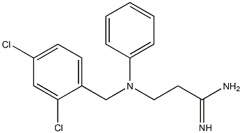 3-{[(2,4-dichlorophenyl)methyl](phenyl)amino}propanimidamide 结构式