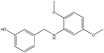 3-{[(2,5-dimethoxyphenyl)amino]methyl}phenol 结构式