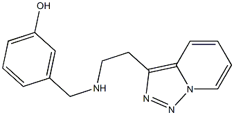 3-{[(2-{[1,2,4]triazolo[3,4-a]pyridin-3-yl}ethyl)amino]methyl}phenol 结构式