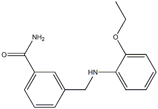 3-{[(2-ethoxyphenyl)amino]methyl}benzamide 结构式