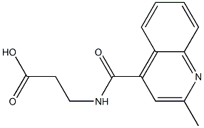 3-{[(2-methylquinolin-4-yl)carbonyl]amino}propanoic acid 结构式