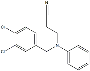 3-{[(3,4-dichlorophenyl)methyl](phenyl)amino}propanenitrile 结构式