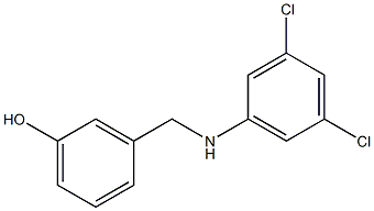 3-{[(3,5-dichlorophenyl)amino]methyl}phenol 结构式