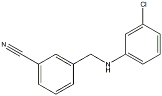 3-{[(3-chlorophenyl)amino]methyl}benzonitrile 结构式