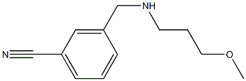 3-{[(3-methoxypropyl)amino]methyl}benzonitrile 结构式