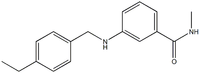 3-{[(4-ethylphenyl)methyl]amino}-N-methylbenzamide 结构式