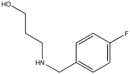 3-{[(4-fluorophenyl)methyl]amino}propan-1-ol 结构式