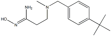 3-{[(4-tert-butylphenyl)methyl](methyl)amino}-N'-hydroxypropanimidamide 结构式
