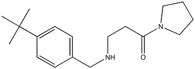 3-{[(4-tert-butylphenyl)methyl]amino}-1-(pyrrolidin-1-yl)propan-1-one 结构式