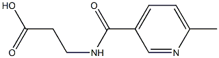 3-{[(6-methylpyridin-3-yl)carbonyl]amino}propanoic acid 结构式