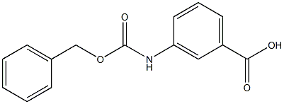 3-{[(benzyloxy)carbonyl]amino}benzoic acid 结构式