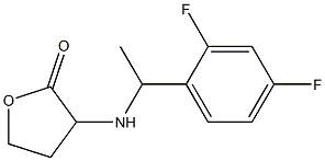 3-{[1-(2,4-difluorophenyl)ethyl]amino}oxolan-2-one 结构式