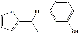 3-{[1-(furan-2-yl)ethyl]amino}phenol 结构式