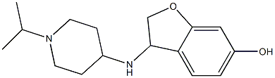 3-{[1-(propan-2-yl)piperidin-4-yl]amino}-2,3-dihydro-1-benzofuran-6-ol 结构式
