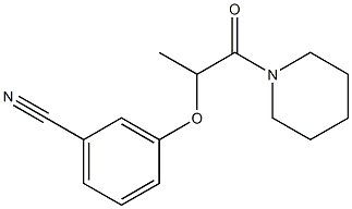 3-{[1-oxo-1-(piperidin-1-yl)propan-2-yl]oxy}benzonitrile 结构式