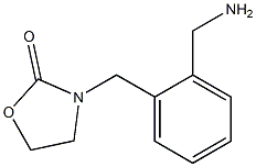 3-{[2-(aminomethyl)phenyl]methyl}-1,3-oxazolidin-2-one 结构式