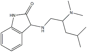 3-{[2-(dimethylamino)-4-methylpentyl]amino}-2,3-dihydro-1H-indol-2-one 结构式