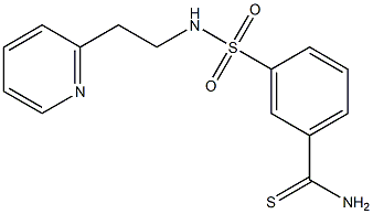 3-{[2-(pyridin-2-yl)ethyl]sulfamoyl}benzene-1-carbothioamide 结构式