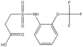 3-{[2-(trifluoromethoxy)phenyl]sulfamoyl}propanoic acid 结构式