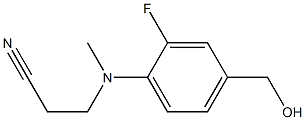 3-{[2-fluoro-4-(hydroxymethyl)phenyl](methyl)amino}propanenitrile 结构式